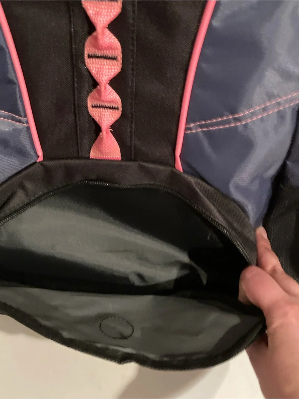 Backpack with Neon Pink Highlights